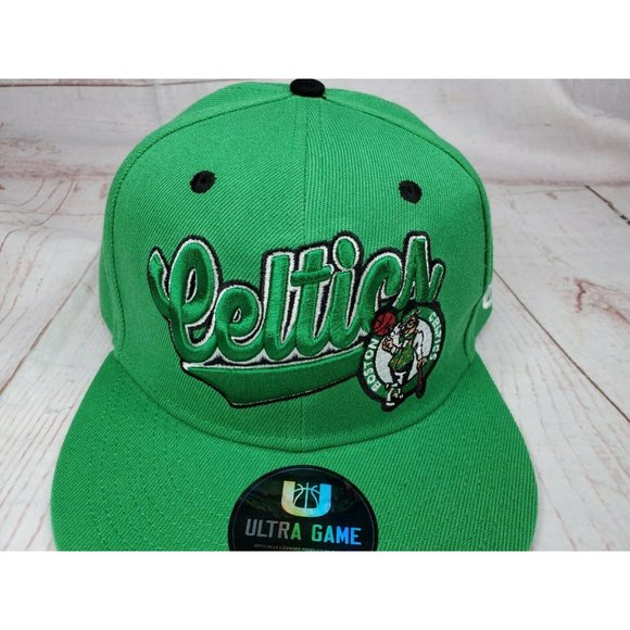NBA Boston Celtics Official License Ultra Game Embroidered Green Snapback Hat - Picture 2 of 12